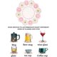 thumbnail image 4 of ZHAOCHENG Posavasos de silicona para bebidas, juego de 6 bonitos posavasos lavables antideslizantes (patrón de flores rosas), 4 of 5