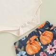 thumbnail image 6 of Okbabeha My First Halloween Baby Boy Girl Outfits Newborn Infant Cutest Pumpkin Romper Oneise Pants Hat Halloween Clothes Set, 6 of 7