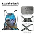 thumbnail image 4 of Saiise Sea Turtle Swims Pattern Sports Drawstring Backpack - String Swim Gym Bag with Wet Proof Pocket for Women&Men-Medium, 4 of 6