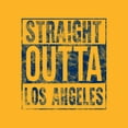 thumbnail image 5 of UGP Campus Apparel Straight Outta Los Angeles T-Shirt - Small - Gold, 5 of 6