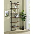 thumbnail image 2 of Owens 96-inch 6-shelf Wall Bookshelf Walnut, 2 of 11