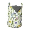 thumbnail image 1 of Spring Laundry Bag, Seasonal Garden Plants in Full Blossom Rural Country Meadow Wild Flowers Pattern, Basket with Handles Drawstring Closure for Laundromats, 13" x 19", Multicolor, by Ambesonne, 1 of 4