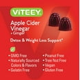 thumbnail image 4 of VITEEY Apple Cider Vinegar Gummies and Ginger, Detox and Cleanse, Apple Flavor, 60 Count, 2 Pack, 4 of 7