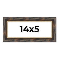 14x5 Frame Gold Real Wood Picture Frame Width 1.5 inches | Interior Frame Depth 0.5 inches |