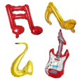 thumbnail image 1 of 6pcs Musical Instrument Mix Music Note Foil Balloons Aluminum Balloons For Band School Concert Decoration Party Birthday, 1 of 4