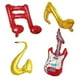 thumbnail image 1 of 6pcs Musical Instrument Mix Music Note Foil Balloons Aluminum Balloons For Band School Concert Decoration Party Birthday, 1 of 4