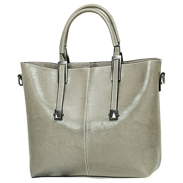 Bucket Bag Large Capacity Zipper Tote Handbag Crossbody Shoulder Bag for Women