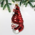 thumbnail image 3 of Candy Cane Gnome Glass Christmas Ornament, 3 of 5
