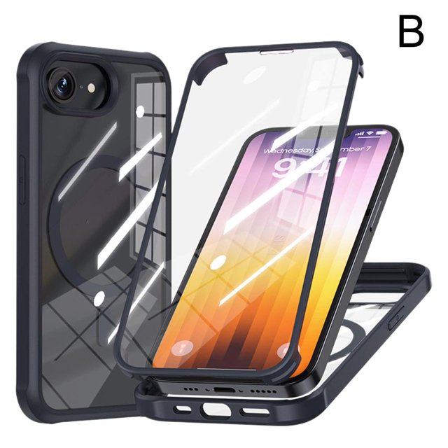 Funda protectora de vidrio templado de doble cara para iPhone 16e Hot P5 U8W0