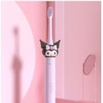 thumbnail image 3 of Cepillo de dientes eléctrico Kawaii Sanrio Hello Kitty Kuromi para niños, carga USB, dibujos animados, automático, pelo suave, regalo, 3 of 4