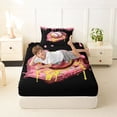thumbnail image 4 of Erosebridal Colorful Ice Cream Drip Twin Sheet Sets,Girl Baseball Sport Games Bedding For Kids 3 Pieces, 4 of 6
