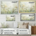 thumbnail image 4 of Designart "Green Beige peaceful Meadows II" Abstract Botanicals Floater Framed Wall Decor, 4 of 7