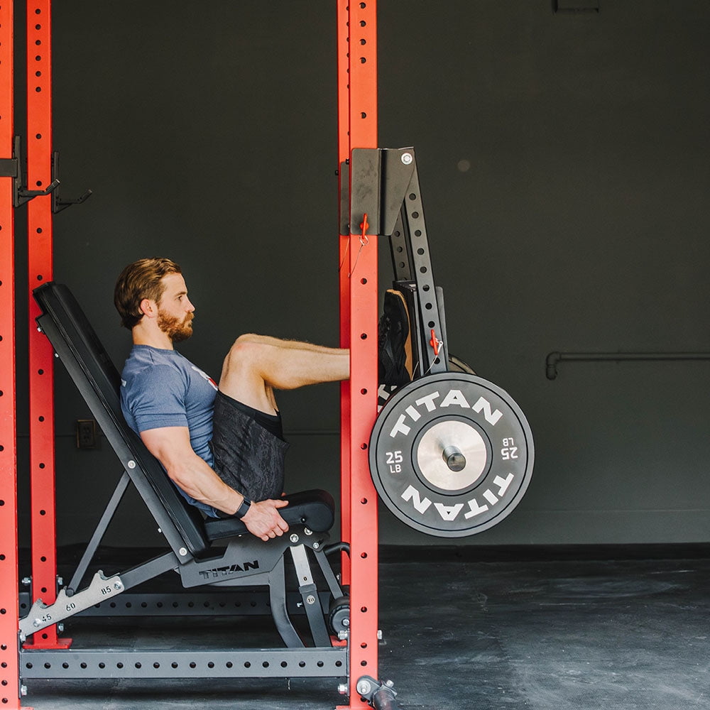 Titan Fitness Leg Press Power Rack Attachment - Thumbnail 3