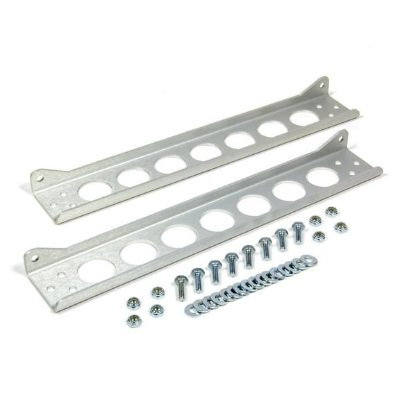Derale Single Cooler Mounting Brackets Aluminum