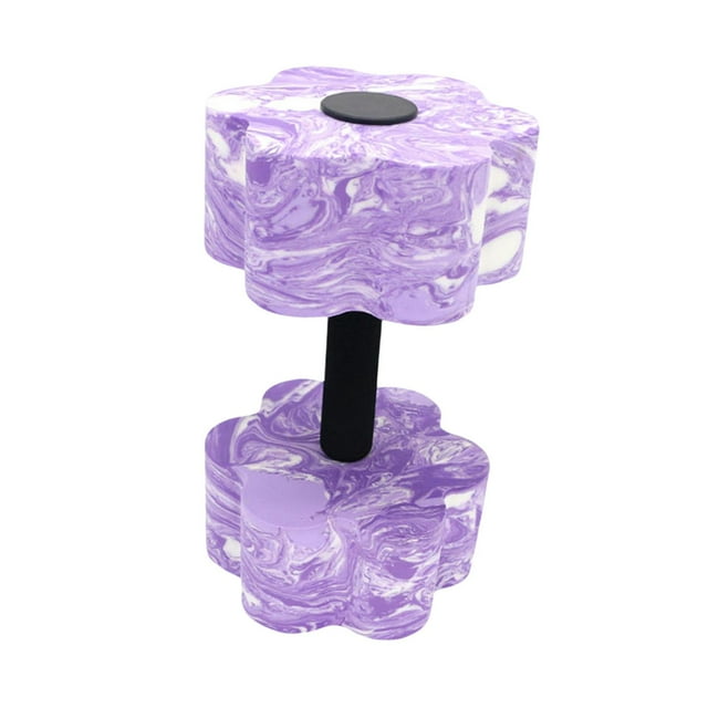 Mancuernas para ejercicios acuáticos Mancuernas acuáticas Resistencia para piscinas Acuáticas portátiles Morado y blanco