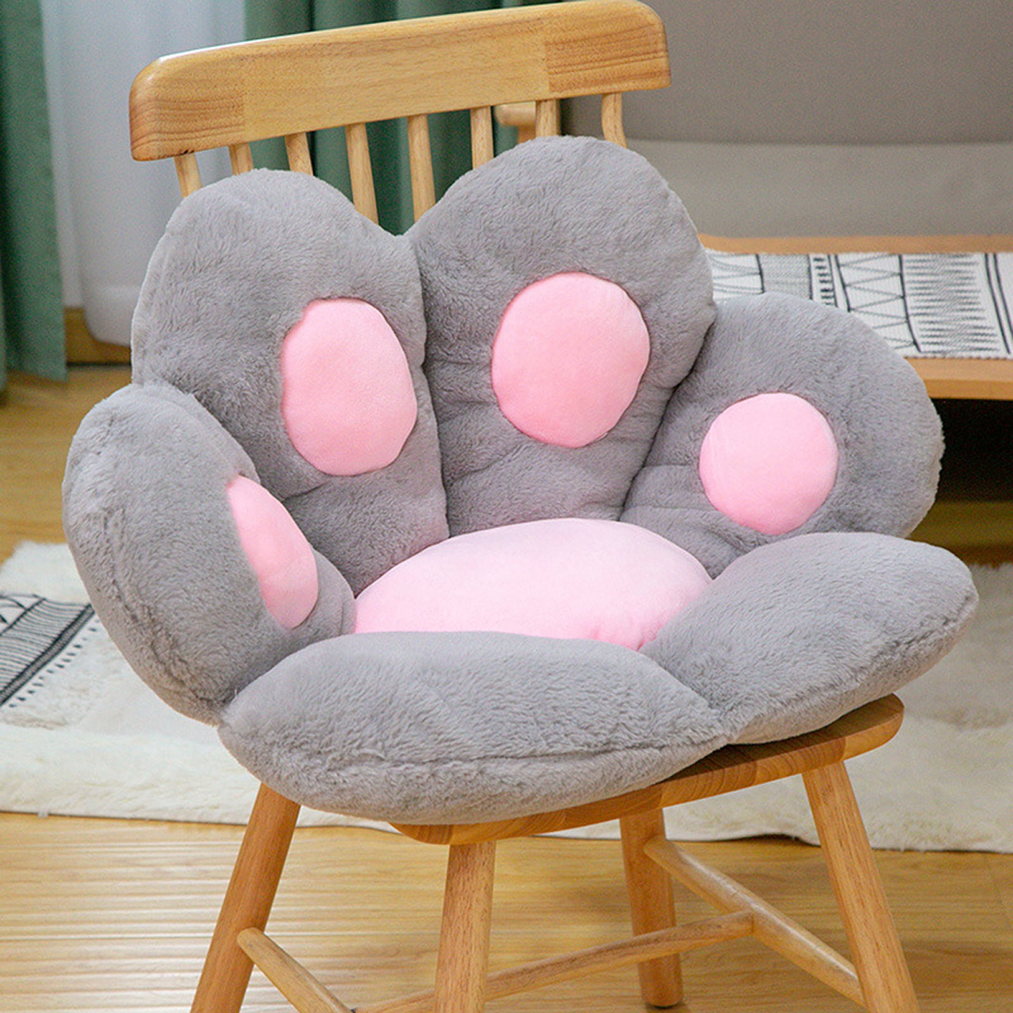 Assletes Cat Paw Cushion- Kawaii Cozy Cute Seat Cushion-white
