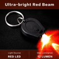 thumbnail image 2 of 12 Pack Lampe de Poche Porte-Clés Ultra Lumineuse Rouge, Lampe de Poche Porte-Clés Rouge pour Observation Nocturne, 2 of 5