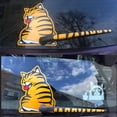 thumbnail image 5 of Funny Cute Cartoon Cat Shape Windshield Wiper Reflective Sticker with Its Tail in the Windshield Wiper, 5 of 5