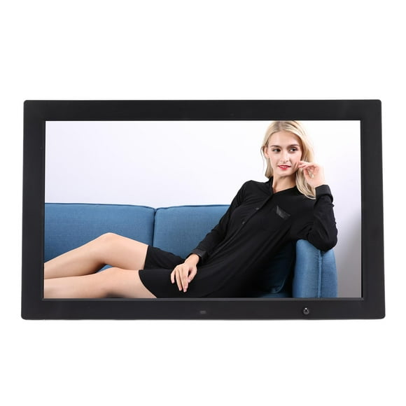 19 Inch Digital Photo Frame, Background Music Multifunction Human Body Sensing Electronic Digital Photo Frame For Living Room For Office EU Plug