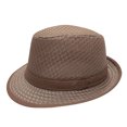 thumbnail image 2 of Trgacdwlo Mesh Fedora Hat for Men Women Breathable Retro Casual Sun Hat for Travel Beach Outdoor Activities Hiking Hat Khaki, 2 of 3