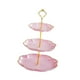 thumbnail image 4 of Soporte para cupcakes de 3 niveles, soporte para pasteles, decoración lujosa para el hogar, soporte para pasteles y postres rosa, 4 of 9