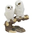 thumbnail image 1 of Ebros Night Spies Two White Baby Owls Perching On Tree Branch Statue 5.75" H, 1 of 3