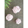 thumbnail image 5 of A&B Home Lamis Faux Velvet Knot Decorative Cushions - Set of 3 - Pink, 5 of 7