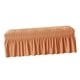 thumbnail image 5 of Funda de banco Funda de silla larga Elástica Suave a prueba de polvo Protector de asiento de banco Naranja, 5 of 9