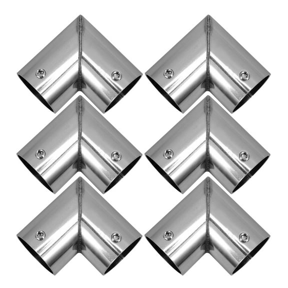 6 Pcs L Shape Clamps Fitting Tools Stainless Steel Corner Fitting Fence Parts