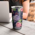 thumbnail image 4 of 20 Oz Pioneer Flower Coffee Tumbler Double Wall Insulated Stainless Steel Water Bottle | Metal Reusable Thermoses Flask with Cup Cap | Leak & Sweat Proof with Anti-Dust Lid, 4 of 7