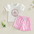 thumbnail image 2 of KPOPLK Baby Girl Clothes Newborn Infant Embroidery Dresses Summer Outfit 0 3 6 9 12 18 24 Months Shorts Set(2-3 Years,White), 2 of 4