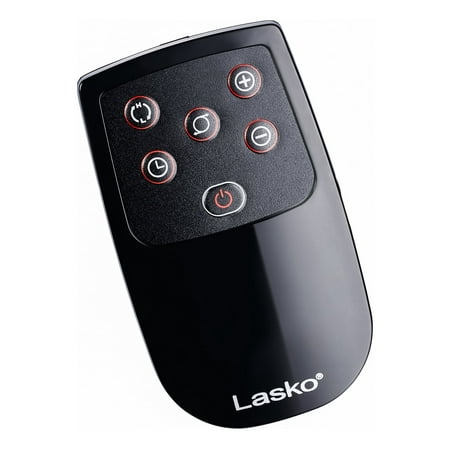 Lasko - Portable Ceramic Tower Space Heater with Remote Control - Black/Silver