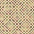 thumbnail image 1 of Ahgly Company Indoor Square Patterned Vanilla Gold Area Rugs, 5' Square, 1 of 6