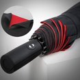 thumbnail image 5 of Parapluie, Compact - 105 cm - Noir / Rouge, 5 of 5