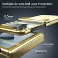 thumbnail image 6 of Allytechgroup Screen Protector Case for Samsung Galaxy Z Flip 6, Matte Slim Hinge Protection Anti-Scratch Full Body Shockproof Bumper Rugged Phone Case Cover for Galaxy Z Flip 6, Gold, 6 of 9