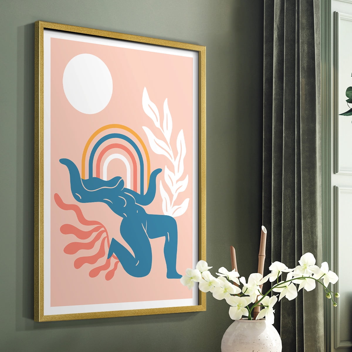 Matisse CCCXIX in Gold Solid Wood 8 x 10 Framed Print