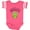 Football Pink and White, variant on Grandpa's Little Princess Cute Frog Girls Baby Bodysuit