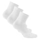 thumbnail image 1 of Rohner Basic calcetines quarter unisex, pack de 3 - quarter deportivo, mezcla de algodón, color liso Blanco 39-42, 1 of 3