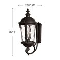 thumbnail image 5 of Outdoor Wall Mount in Traditional Style 12.5 inches Wide By 32 inches High-Black Finish-Incandescent Lamping Type Bailey Street Home 81-Bel-2998649, 5 of 8
