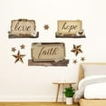 thumbnail image 5 of Country Wall Stickers Love Hope Faith Vinyl Wall Decal Inspirational Christian Quotes Room Decoration Bible Scripture Verse Wall Art Home Decoration for Living Room Bedroom Bathroom, 5 of 9