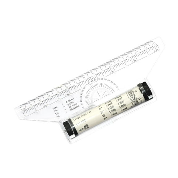 QLoztyse Measuring Rolling Ruler 6 inch Drafting Ruler for Measurements Math Students