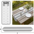 thumbnail image 3 of Ombre Black Grey Striped Table Runner Linen Burlap Table Runner 72 Inches Long Farmhouse Modern Stripes Dresser Scarves for Kitchen Island Coffee Dining Room Party Wedding Holiday Decor 13"x72", 3 of 8