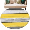 Coastal Style 5' Round Rug for Dining Table for 4 People Under Table ...