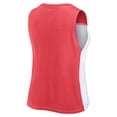 thumbnail image 3 of Women's Fanatics Crimson/White Alabama Crimson Tide Colorblock High Neck Tank Top, 3 of 3