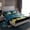 Dark Turquoise, variant on Homewish Teens Wildlife Wolf Bed Sheets, Mystic Galaxy Moon King Sheets, Vintage Oil Printing Sheet Set, Super Cozy Room Decor, 4-Piece