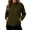 Green, variant on Huyun Womens Fleece Zip Up Jacket Lightweight Stand Collar Long Sleeve Athletic Running Jacket with Pockets Black,M