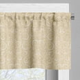 thumbnail image 3 of Ambesonne Boho Valance Pack of 2, Swirled Floral Patterns, 54"X18", Beige, 3 of 5