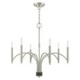 thumbnail image 5 of Livex Lighting - Wisteria - 6 Light Chandelier in Mid Century Modern Style - 26, 5 of 8