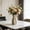 White, variant on Partheme Uniquely Shaped Ceramic Decorative Vase for Home Wedding Table Decoration, Modern Abstract Design Vase 8.07x4.52x4.52in, Dried Flower Holder Gift, Pink