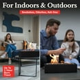 thumbnail image 5 of Houswise 12" x 6" Gel Fuel Rectangular Tabletop Fire Pit with Roasting Sticks, 5 of 7